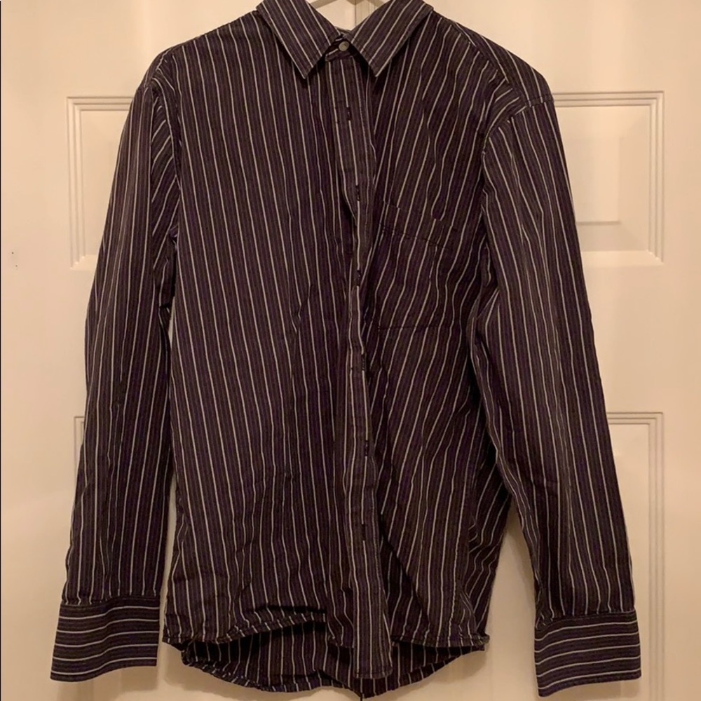 Black button down shirt